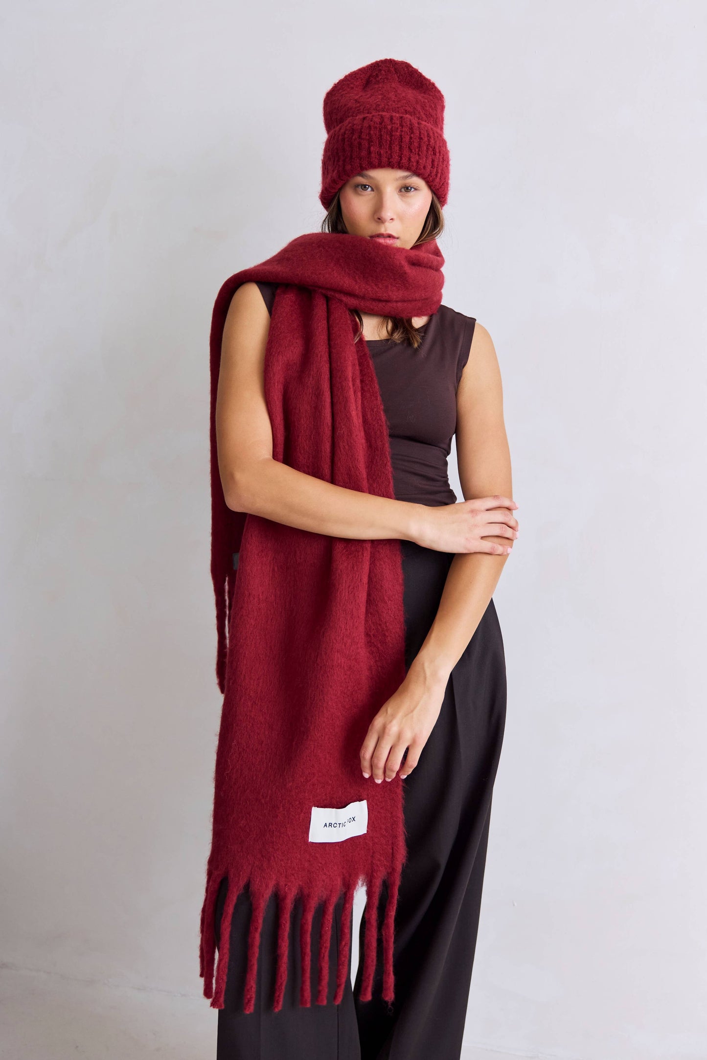 The Reykjavik Beanie Hat - Burgundy