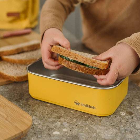 Bamboo & Stainless Steel Lunchbox - Yellow