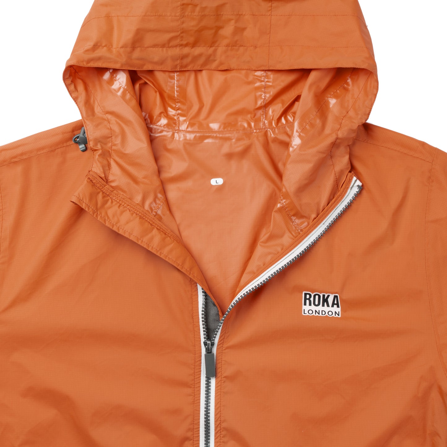 The Holborn Waterproof Jacket in Burnt Orange