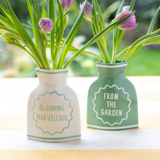 'Blooming Marvellous' Ceramic Bud Vase