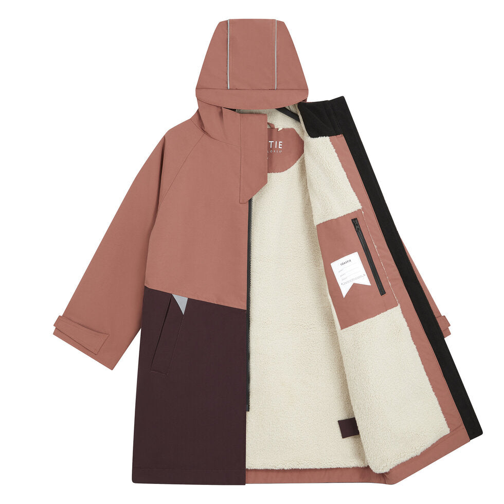 TÖASTIE Kids Waterproof Changing Robe - Rose Pink