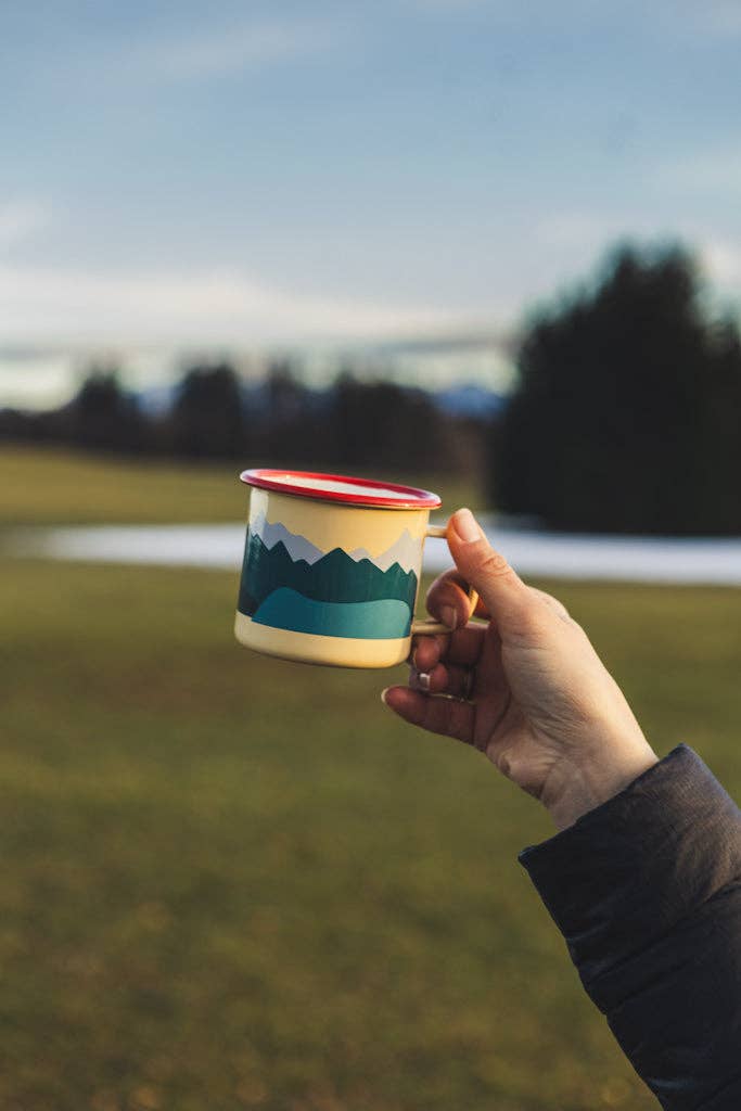 Mountains Enamel Mug