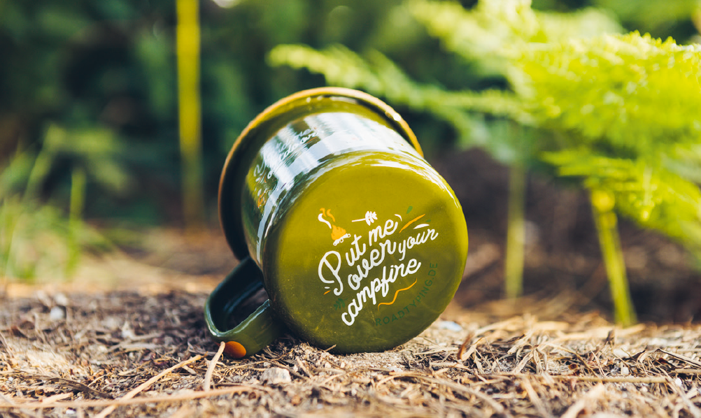 Outdoor Adventure Design Enamel Mug