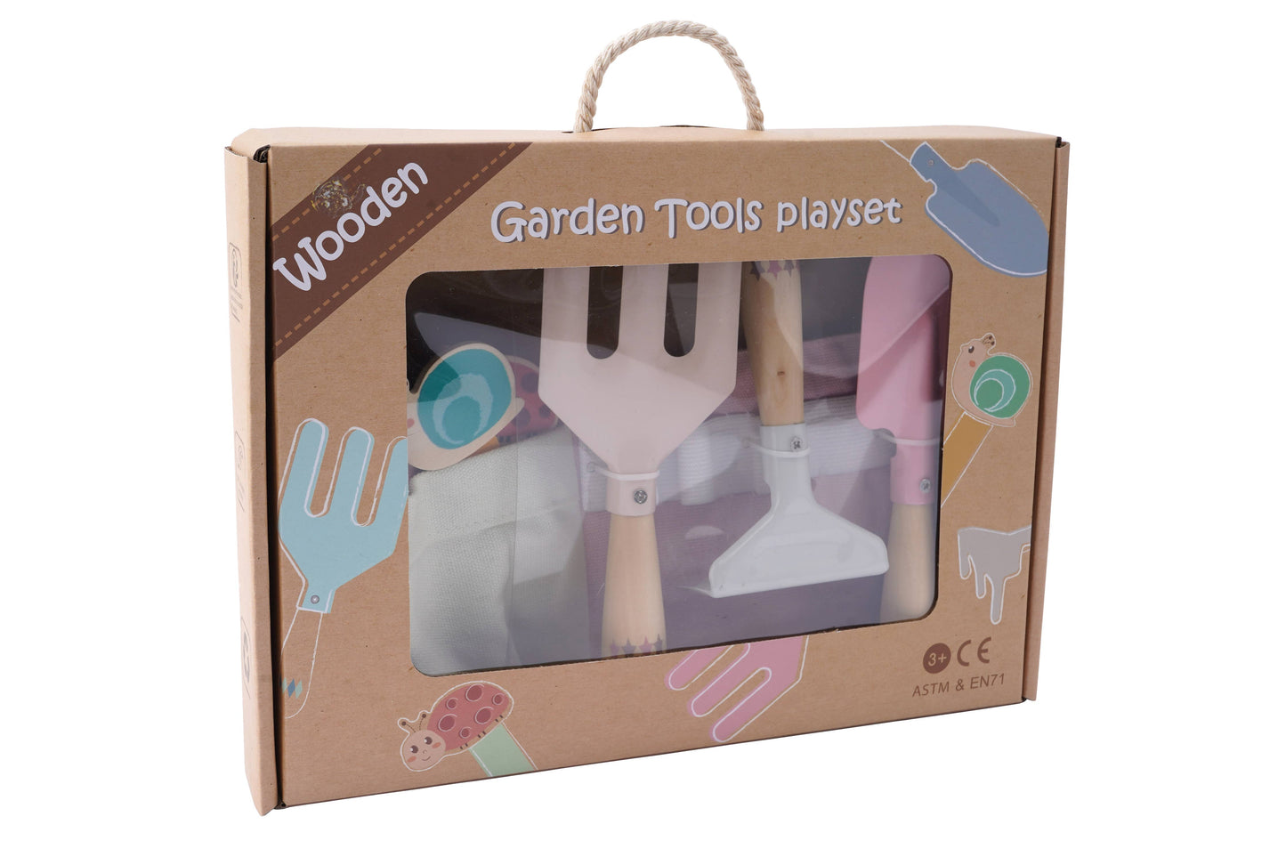 Wooden Junior Garden Tool Set