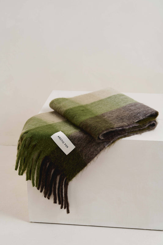 The Reykjavik Scarf - 100% Recycled - Mossy Greens