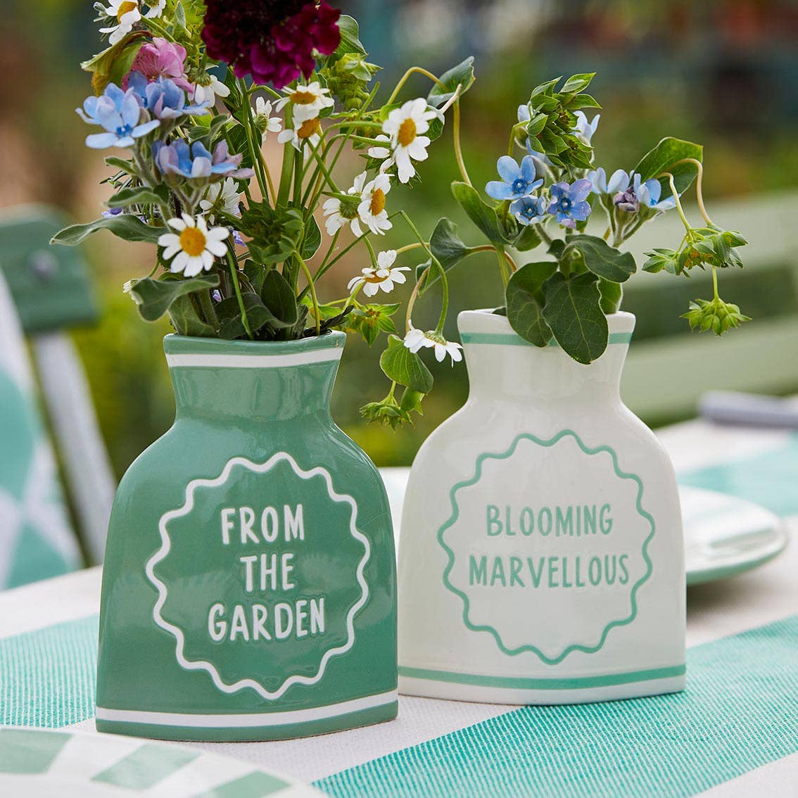 'From the Garden' Ceramic Bud Vase