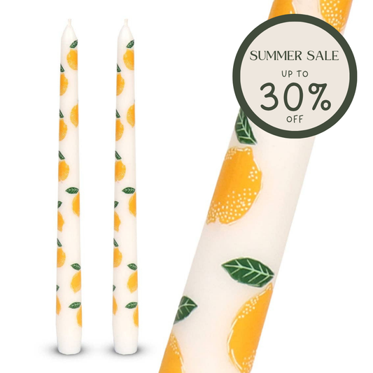 Lemon Dinner Candles