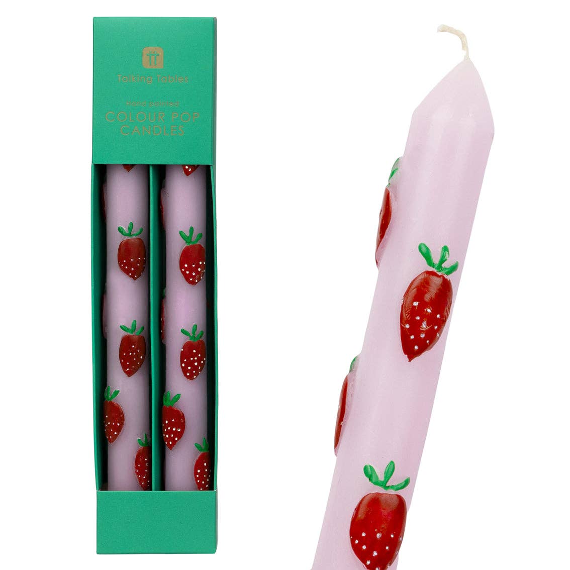 Strawberry Lilac Dinner Candles