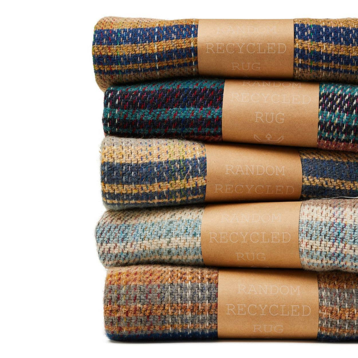 Random Recycled Wool Blanket