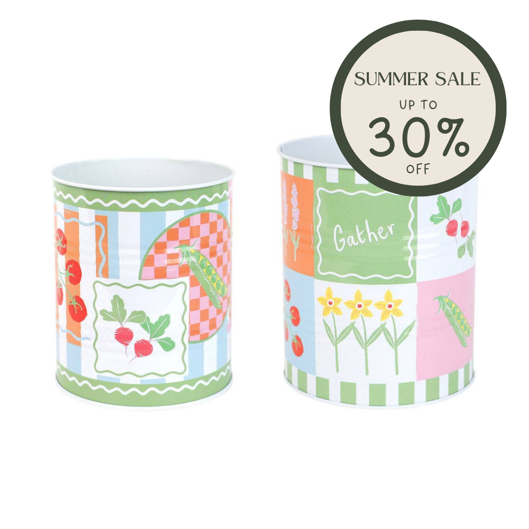 Spring Icons Recyclable Storage Pots
