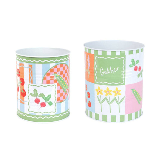 Spring Icons Recyclable Storage Pots