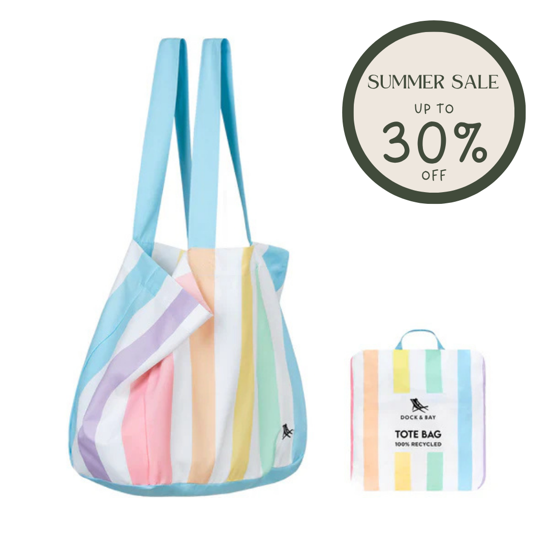 Dock & Bay Foldaway Tote Bag - Unicorn Waves