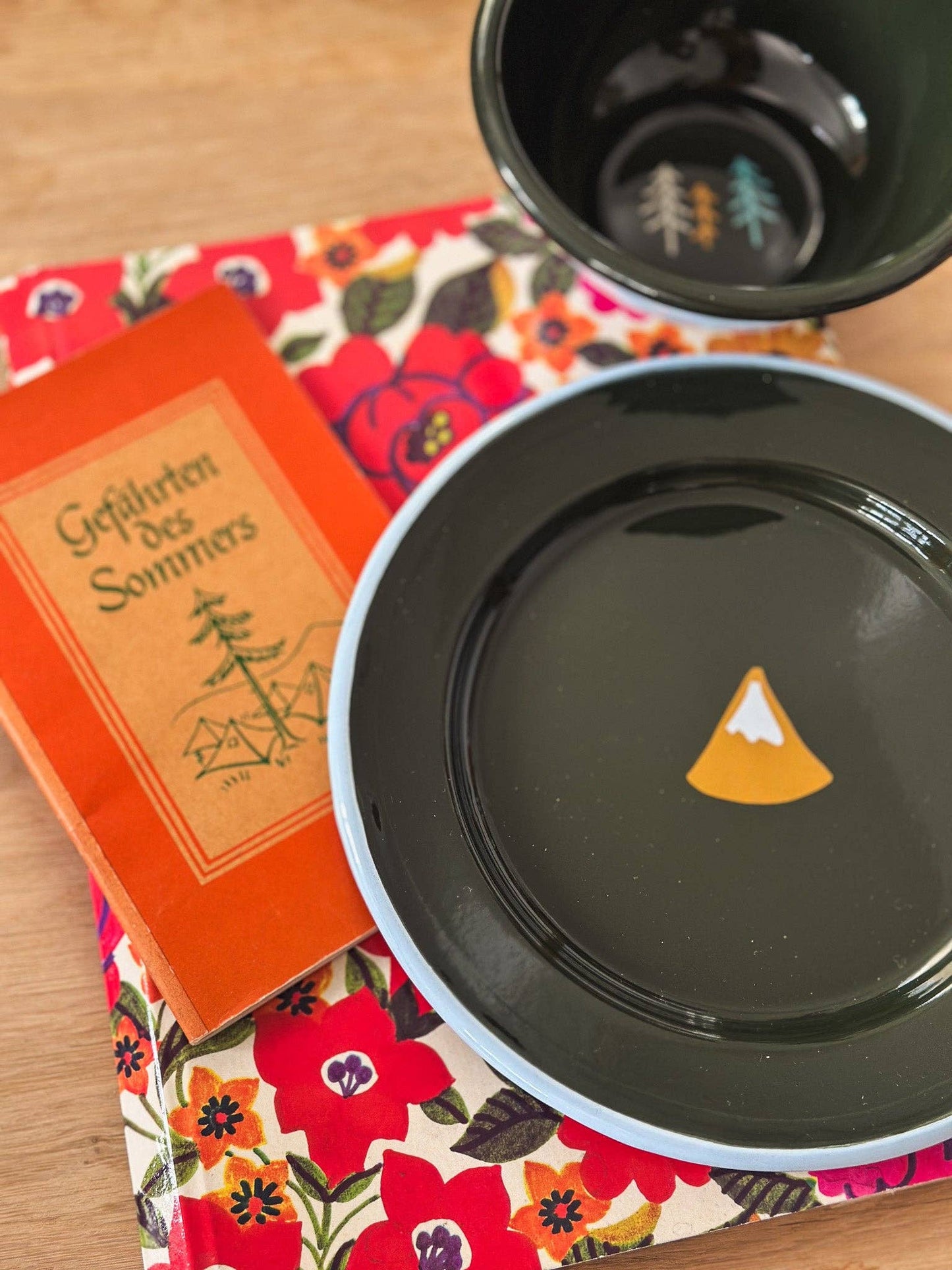 Forest Design Small Enamel Bowl