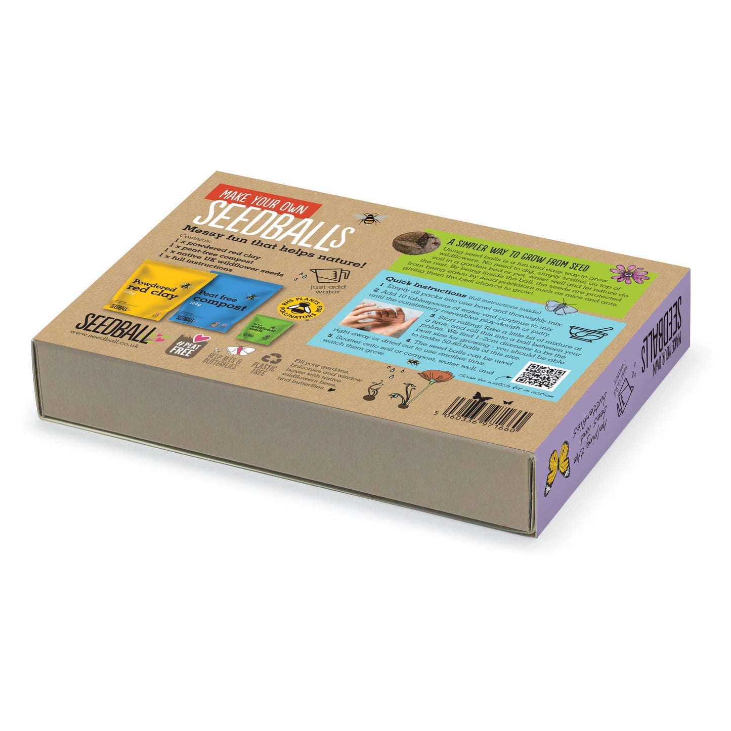 Make Your Own Seedball Kit - Flowers for Butterflies