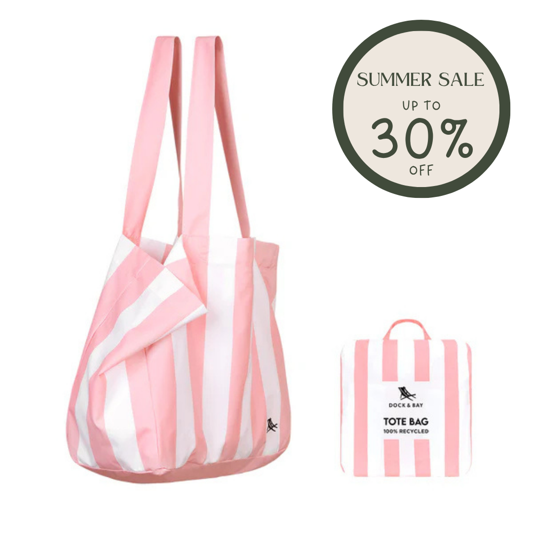 Dock & Bay Foldaway Tote Bag - Malibu Pink