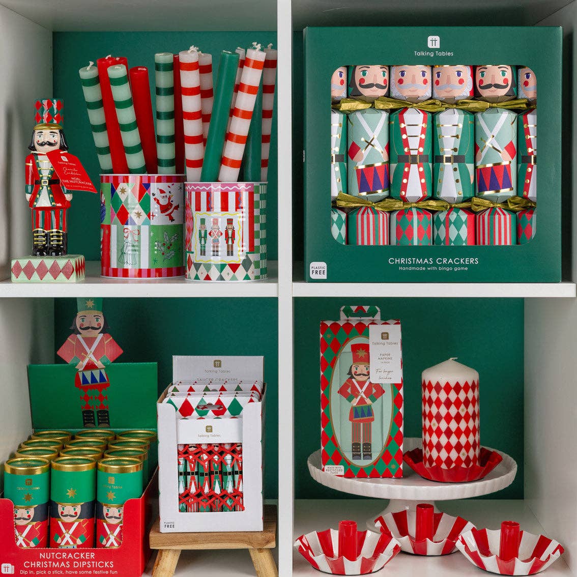 Santa Christmas Storage Tins - 2 Pack