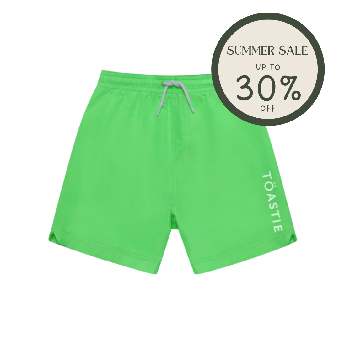 TÖASTIE UV Swim Shorts - Lime Zest