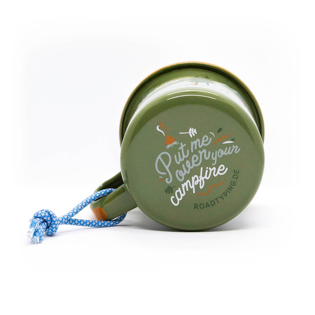 Outdoor Adventure Design Enamel Mug