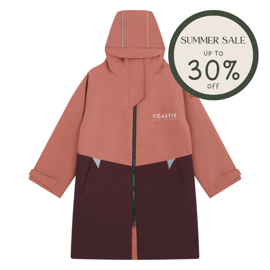 TÖASTIE Kids Waterproof Changing Robe - Rose Pink