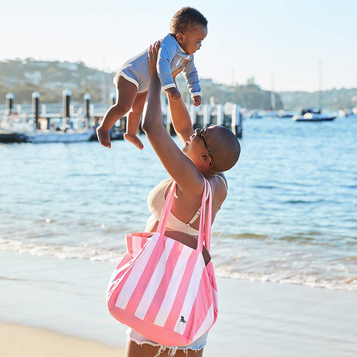 Foldaway Tote Bag - Malibu Pink