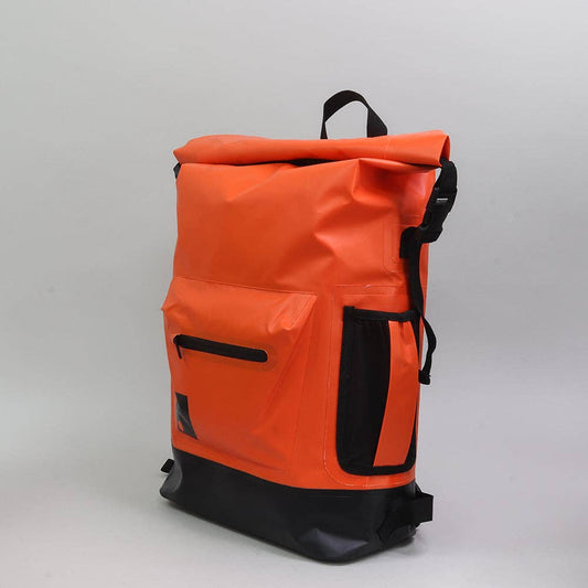 Dry Bag Roll Top Rucksack in Vibrant Orange