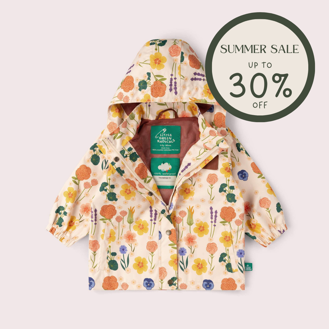 Flower Meadow Waterproof Raincoat