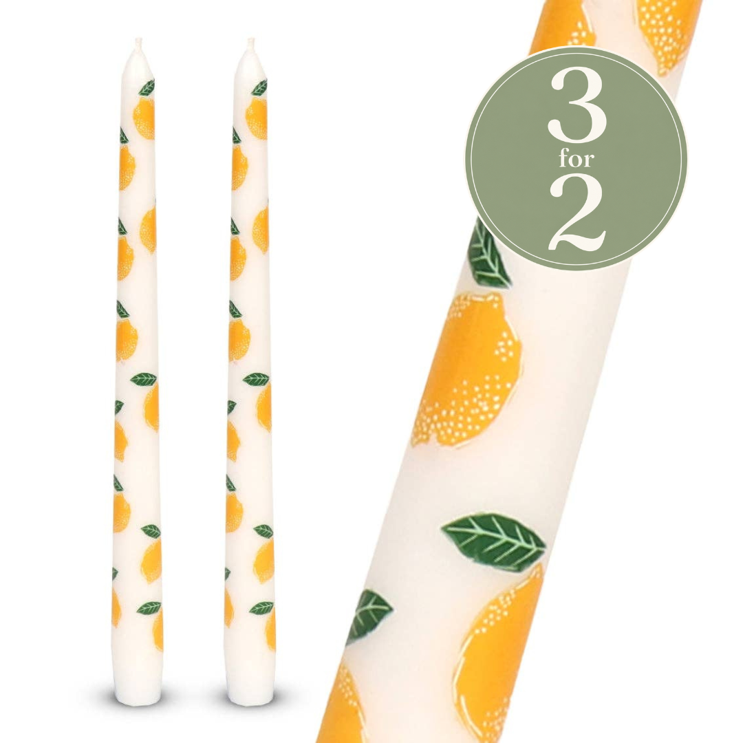 Lemon Dinner Candles