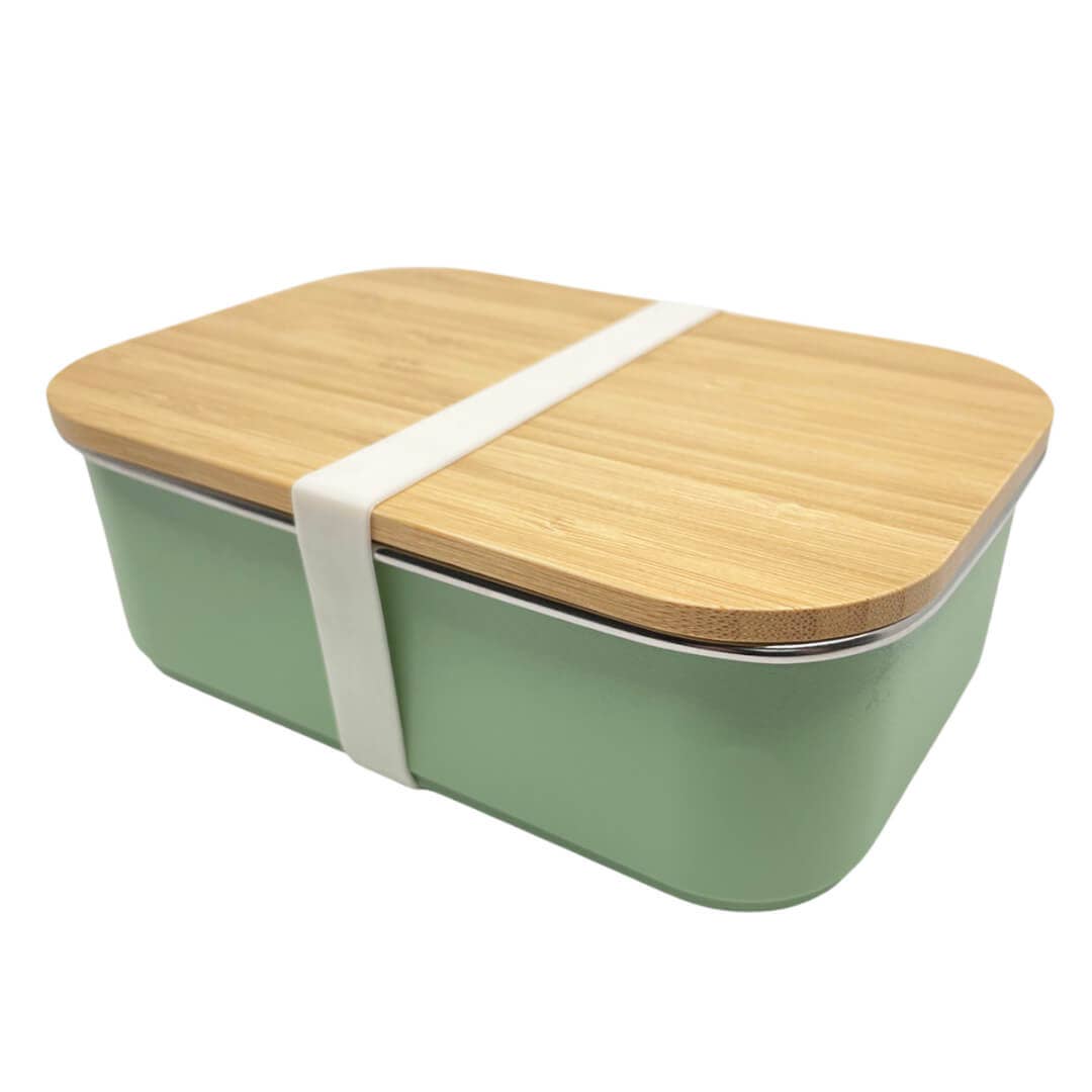 Bamboo & Stainless Steel Lunchbox - Green