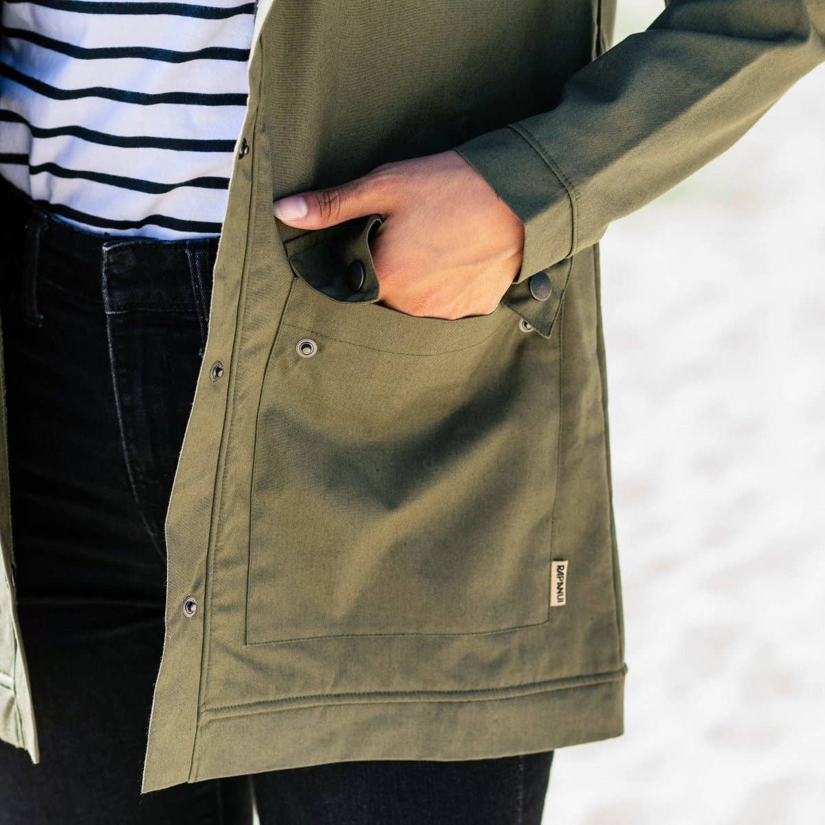 Women’s Fleece Lined Jacket in Khaki