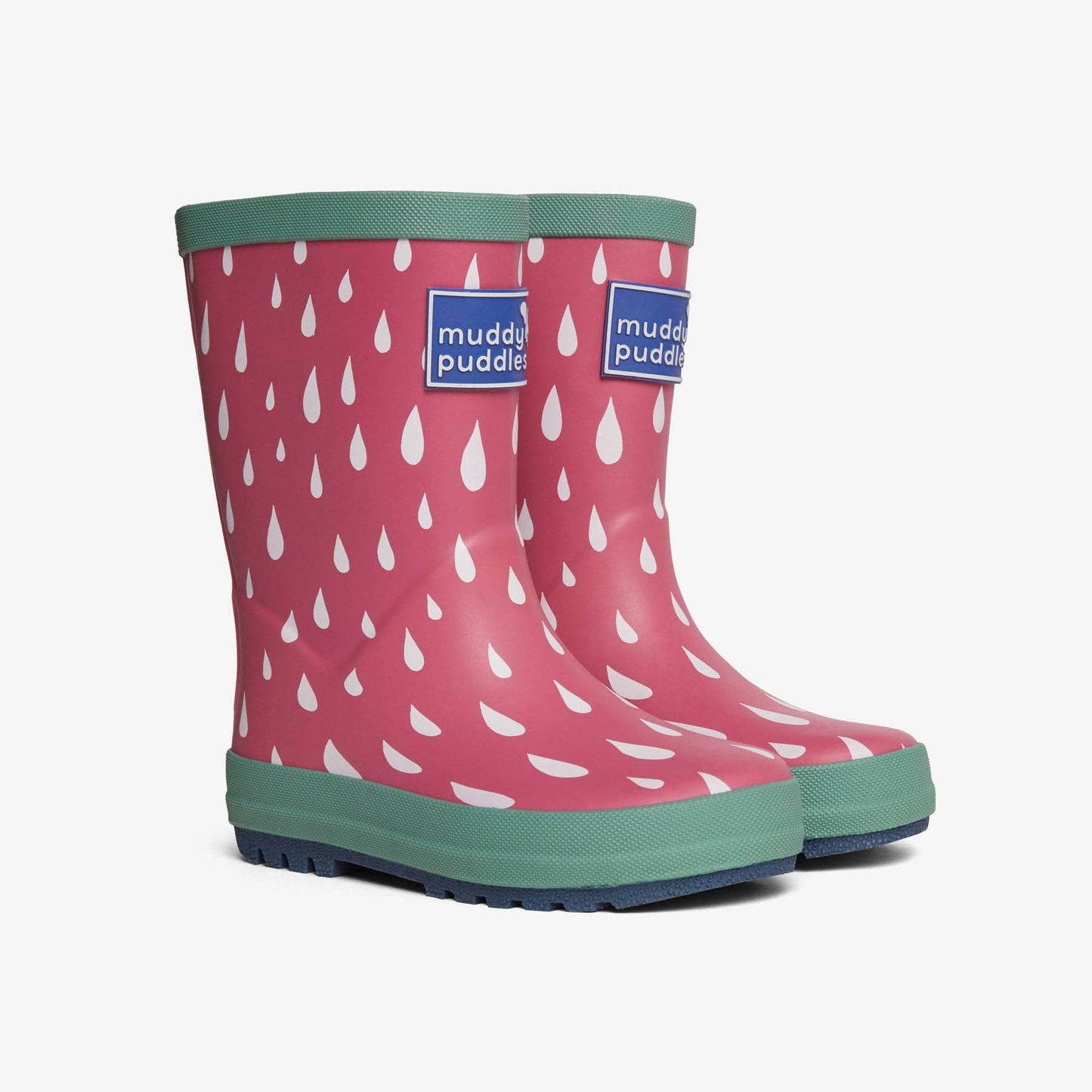 Pink Raindrop Wellies