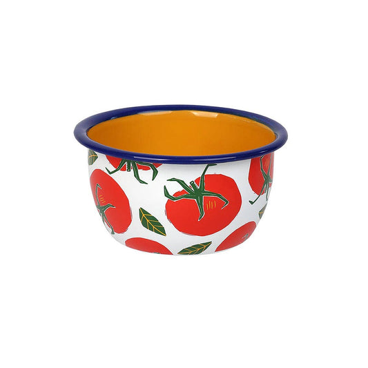 Tomato Red Enamel Bowl - 12cm