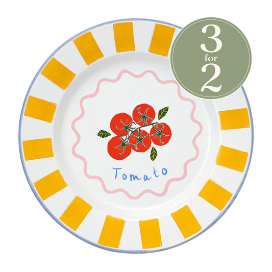 Tomato  Enamel Plate - 25cm