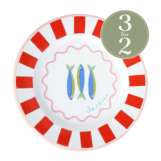 Fish Enamel Plate - 25cm