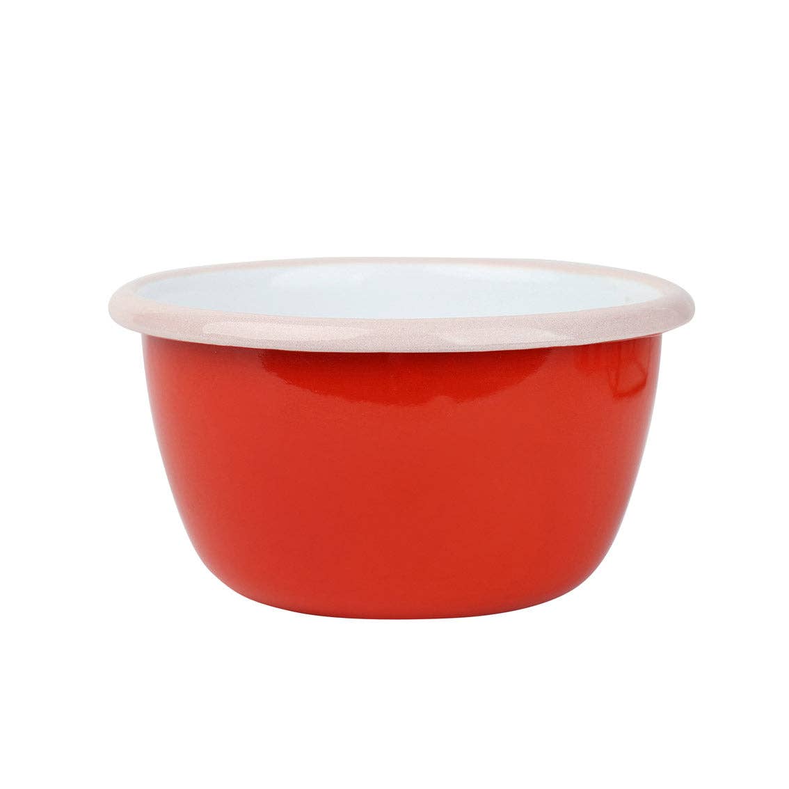 Cherry Red Enamel Bowl - 10cm