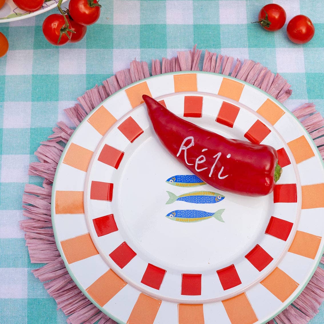 Fish Enamel Plate - 20cm