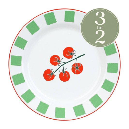 Tomato Enamel Plate - 20cm