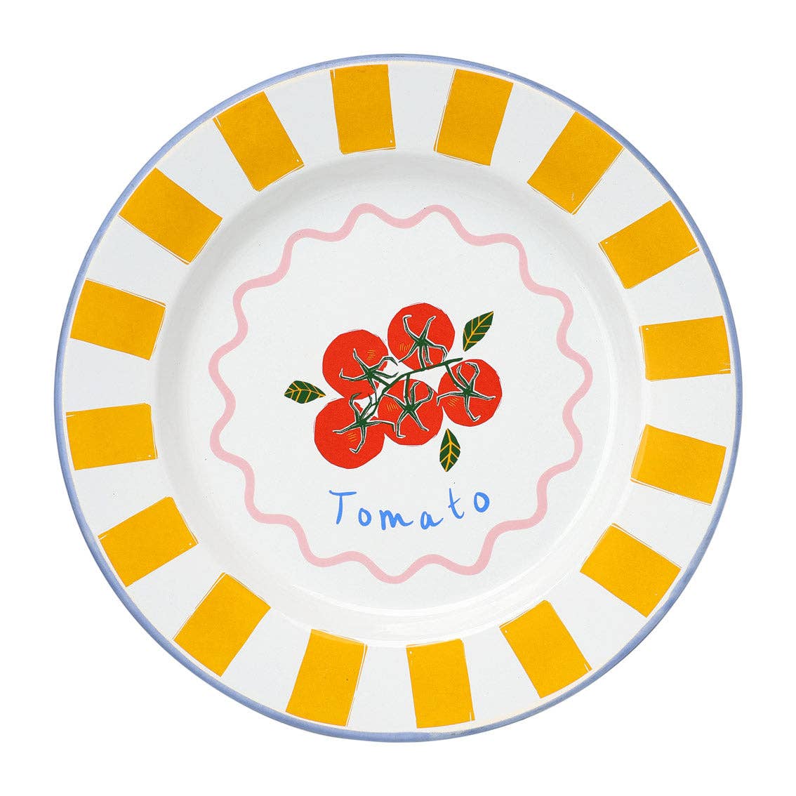 Tomato  Enamel Plate - 25cm