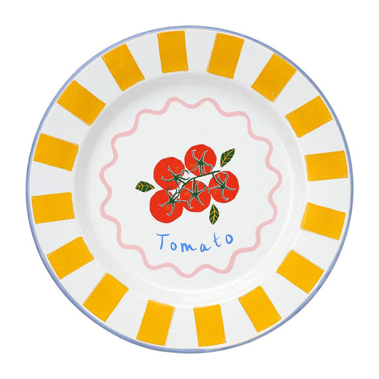 Tomato  Enamel Plate - 25cm