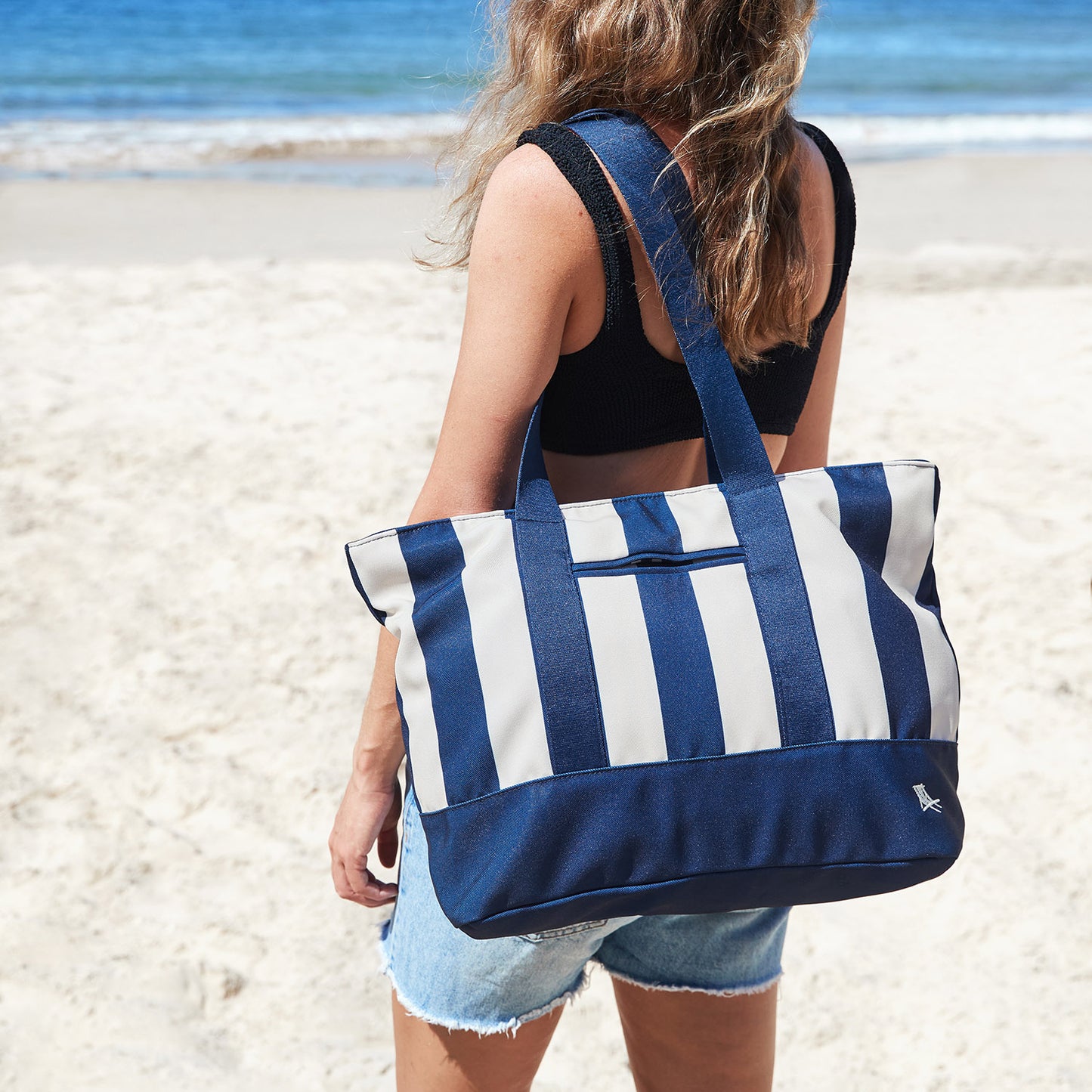 Dock & Bay Canvas Beach Bag - Whitsunday Blue