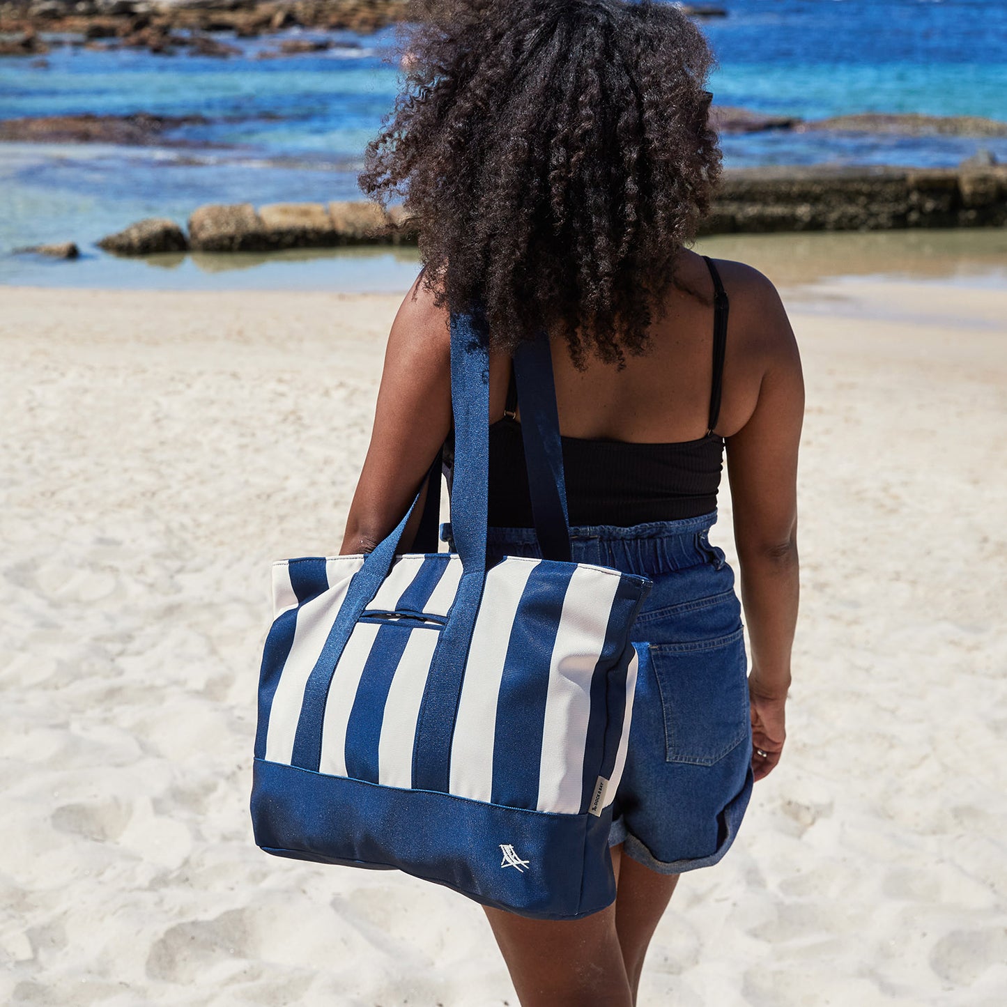 Dock & Bay Canvas Beach Bag - Whitsunday Blue