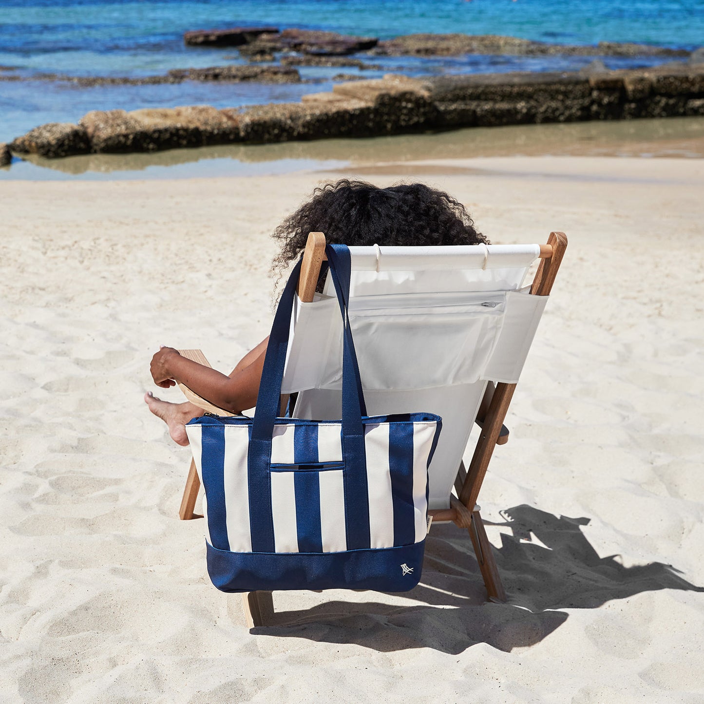 Dock & Bay Canvas Beach Bag - Whitsunday Blue