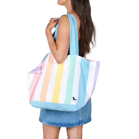 Foldaway Tote Bag - Unicorn Waves