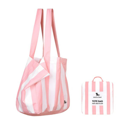 Foldaway Tote Bag - Malibu Pink