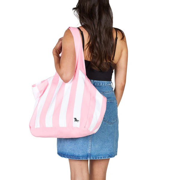 Foldaway Tote Bag - Malibu Pink