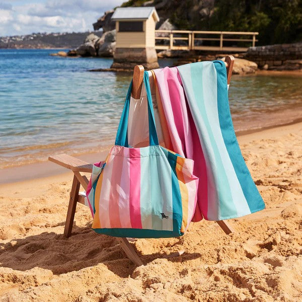 Foldaway Tote Bag - Coastal Candy