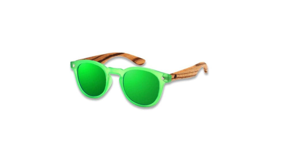 Kids Cat Eye UV Protector Sunglasses: Green Mirror (3-9yrs)