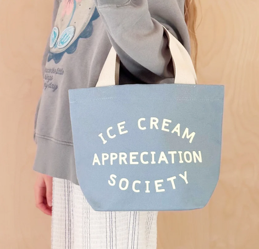 Ice Cream Appreciation Society - Mini Tote Bag - Light Blue
