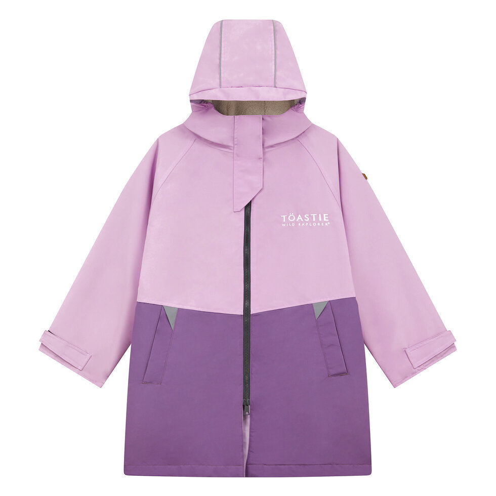 TÖASTIE Kids Waterproof Changing Robe - Lilac PRE-ORDER TODAY