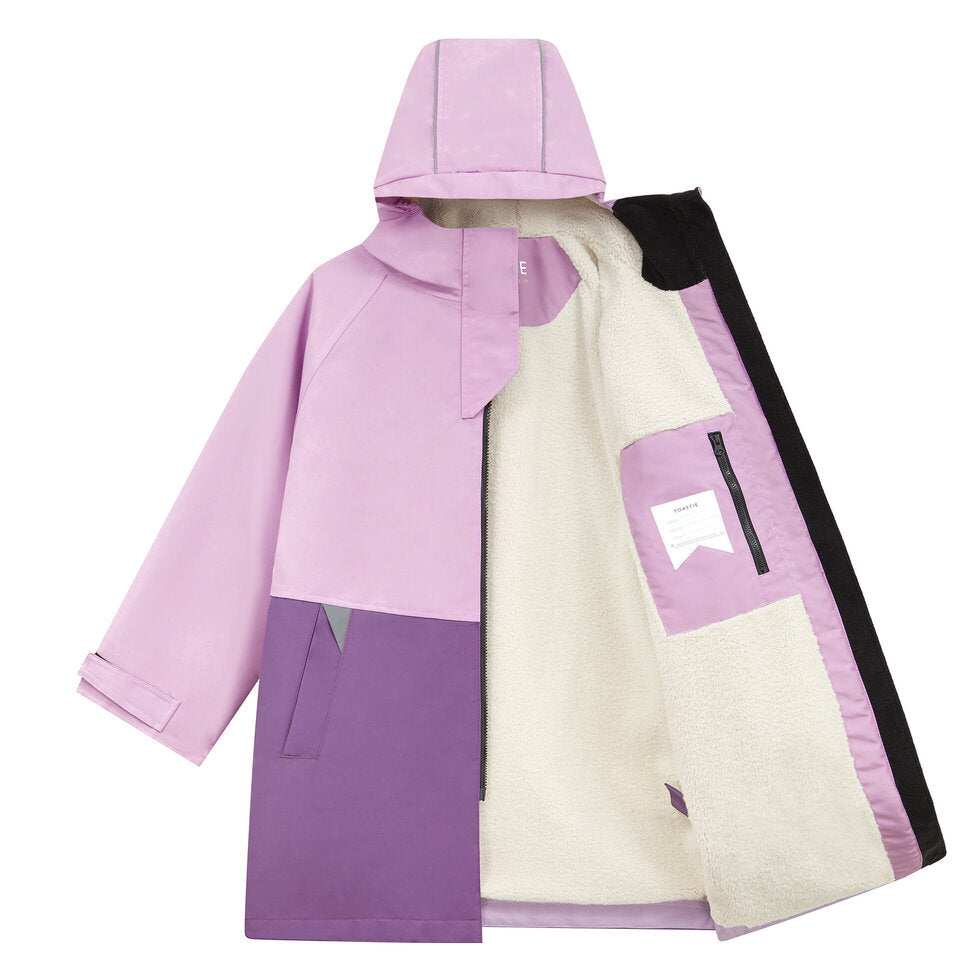 TÖASTIE Kids Waterproof Changing Robe - Lilac PRE-ORDER TODAY