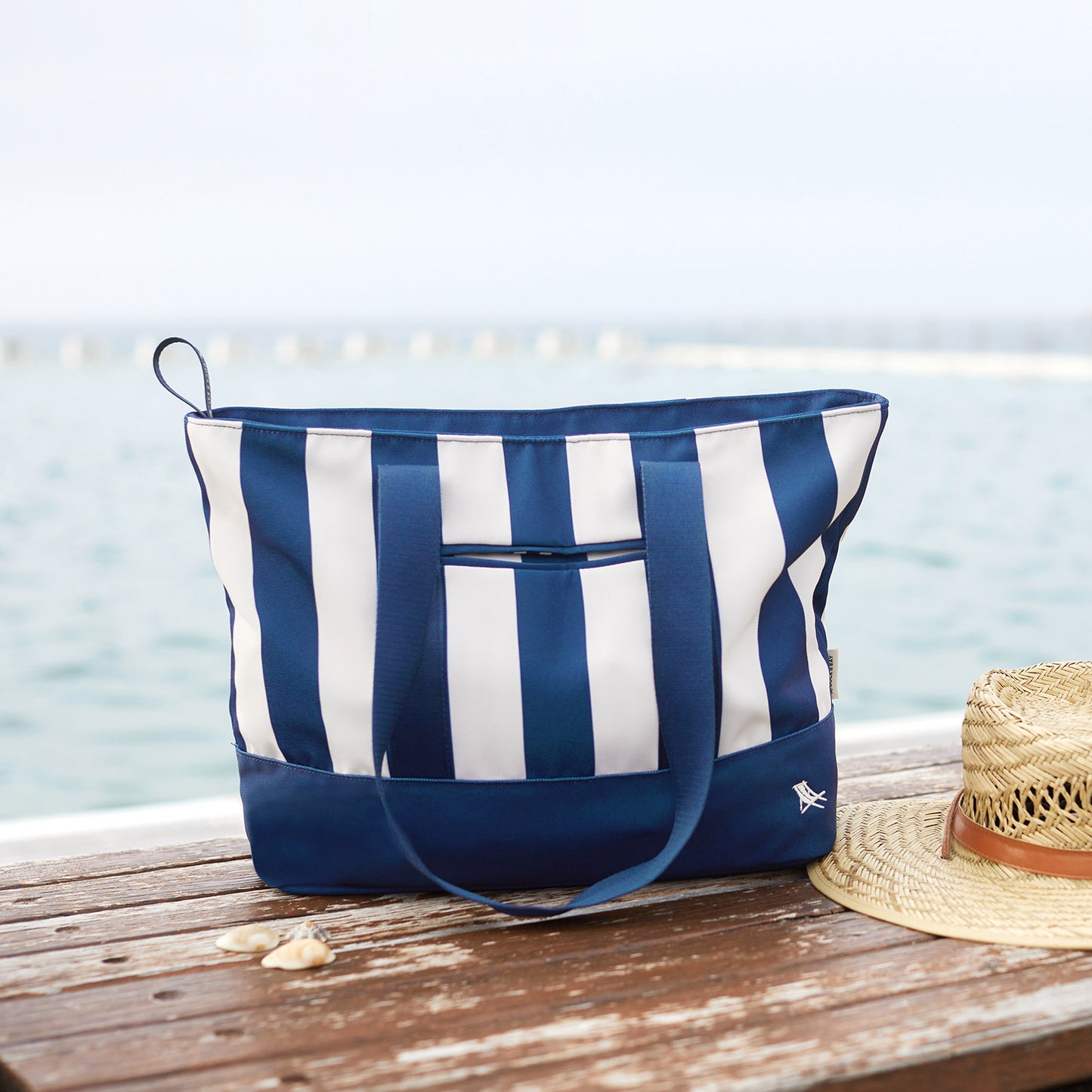 Dock & Bay Canvas Beach Bag - Whitsunday Blue